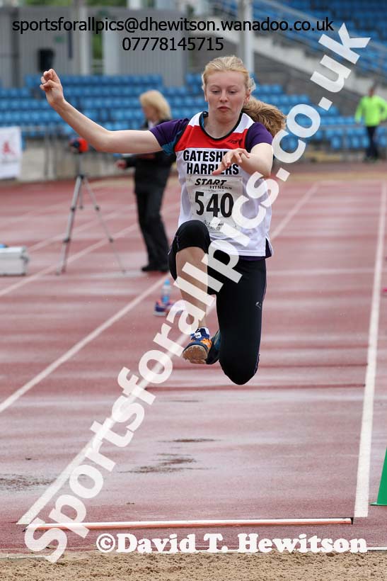 Womens  under-20s long jump, Northern Senior and Under-20s Track and Field Champs., Manchester. Photo: David T. Hewitson/Sports for All Pics